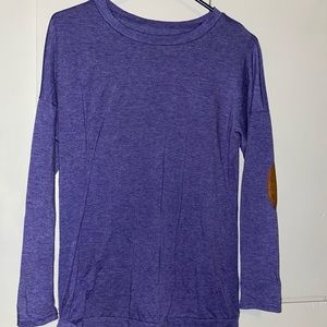 Long Sleeve Tee With Elbow Patch